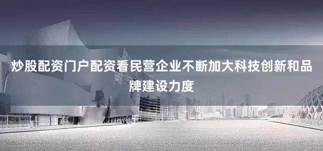 炒股配资门户配资看民营企业不断加大科技创新和品牌建设力度