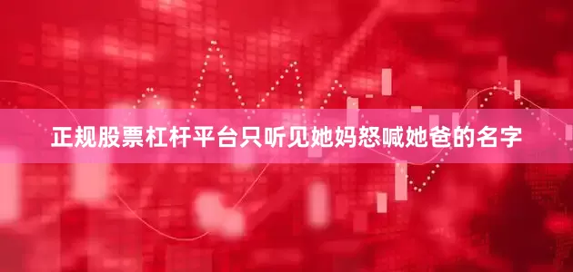 正规股票杠杆平台只听见她妈怒喊她爸的名字